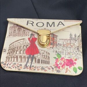 Roma Cream and Gold Crossbody Bag